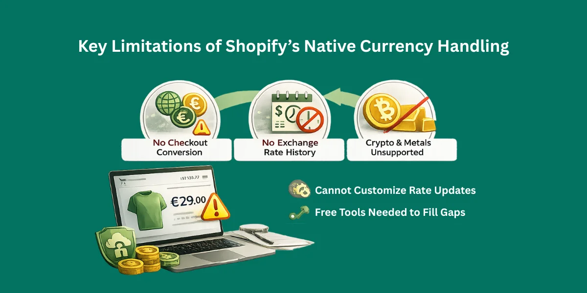 Key Limitations of Shopify’s Native Currency Handling