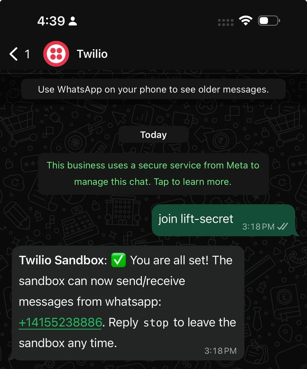 start trading on whatsapp demo mode to sell orders